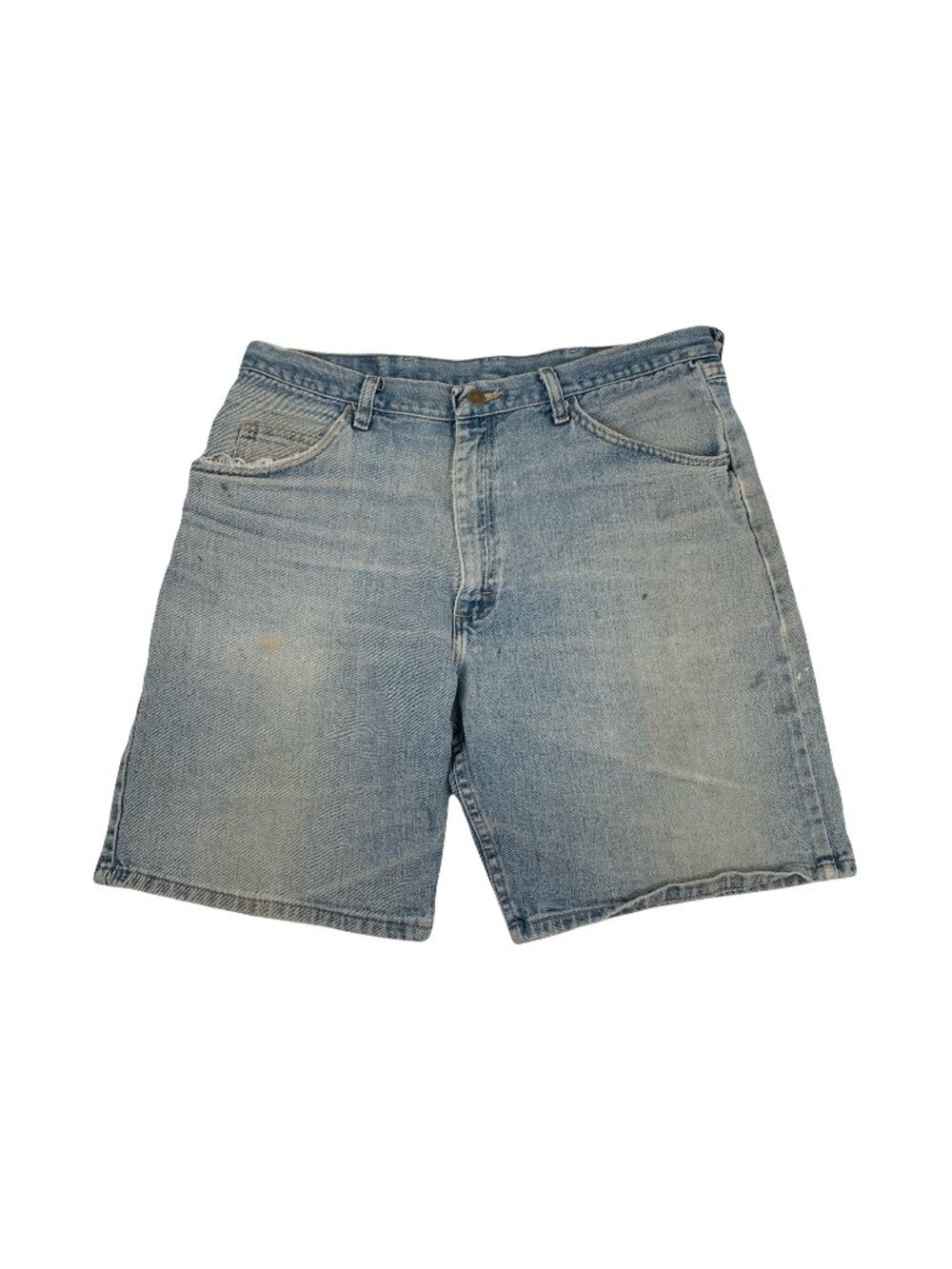 Vintage Wrangler Light Wash Distressed Denim Shorts 36